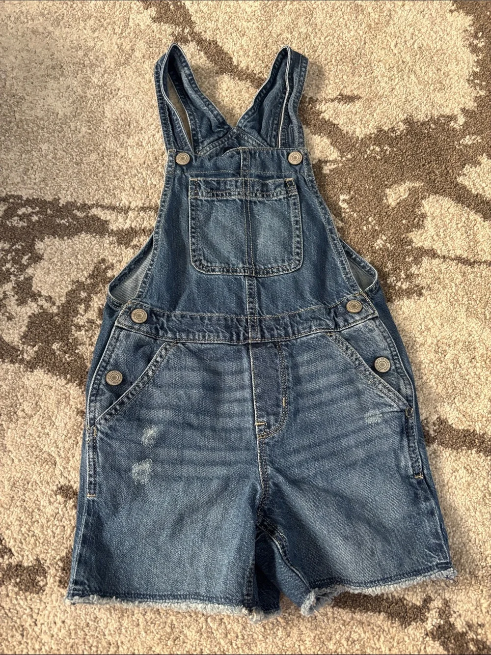 BABY GAP Denim Shortalls in Medium Blue